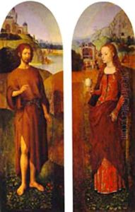 St John The Baptist And St Mary Magdalen by (manner of) Memling, Hans