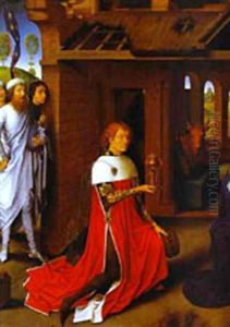 The Adoration Of The Magi Detail 1 1470s by (manner of) Memling, Hans