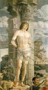 St Sebastian 1456-59 by Andrea Mantegna
