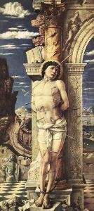 St Sebastian 1457-58 by Andrea Mantegna