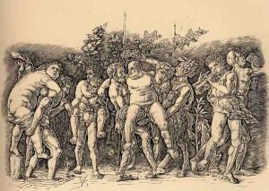 Bacchanal With Silenus by Andrea Mantegna