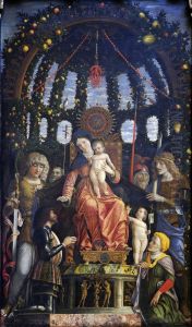 Madonna of Victory 1496 by Andrea Mantegna