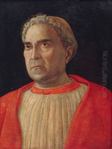 Portrait Of Cardinal Lodovico Trevisano by Andrea Mantegna