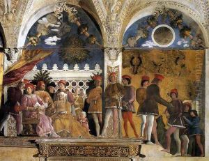 The Court of Mantua 1471-74 by Andrea Mantegna