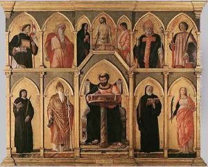 San Luca Altarpiece 1453 by Andrea Mantegna