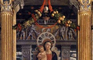 San Zeno Polyptych (detail-1) 1457-60 by Andrea Mantegna