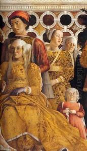 The Court of Gonzaga (detail) 4 by Andrea Mantegna