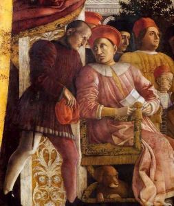 The Court of Gonzaga (detail) 3 by Andrea Mantegna