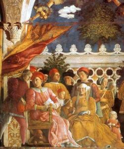 The Court of Gonzaga (detail) by Andrea Mantegna