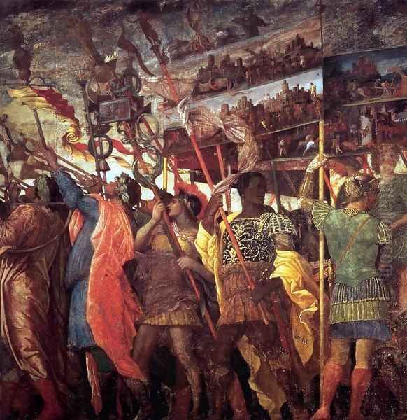 The Triumphs of Caesar Trumpeters and Standard-Bearer by Andrea Mantegna