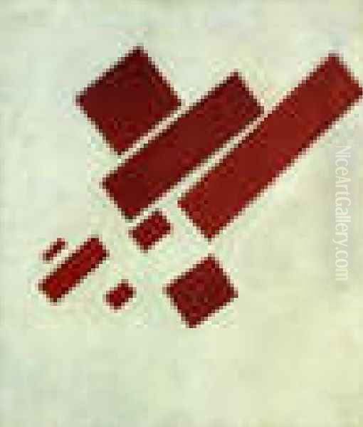 Suprematism With Eight Red Rectangles - view 1