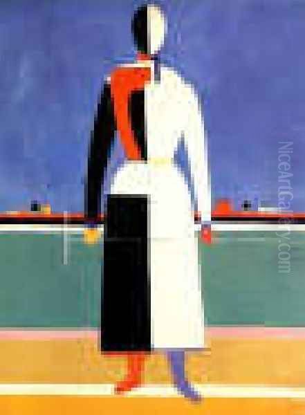A Woman With A Rake - view 1