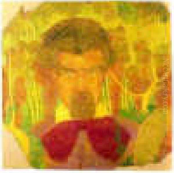 Self Portrait Study For A Fresco Painting - view 1