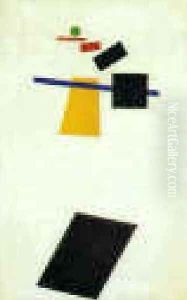 Suprematism Painter Like Realism Of A Football Player Color Masses Of The Fourth Dimension