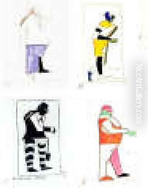 Costumes Design (Old Times Sportsman Attentive Worker Fat Man) - view 1
