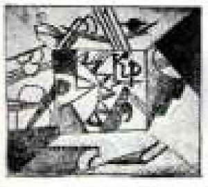Decor Sketches For Opera Victory On Sun
