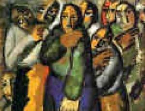 Peasant Women In Church by Kazimir Severinovich Malevich