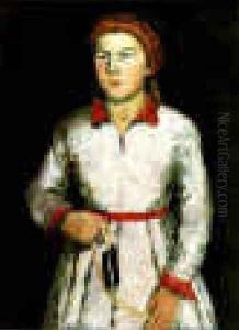 Portrait Of The Artists Daughter Una Kazimirovna Uriman