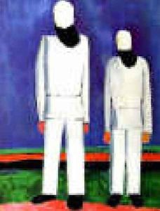 Two Male Figures by Kazimir Severinovich Malevich