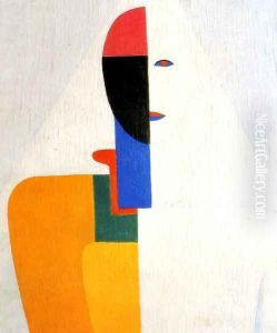 Female half figure by Kazimir Severinovich Malevich