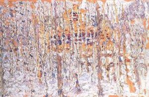 Landscape with a Yellow House by Kazimir Severinovich Malevich
