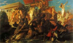 Die Niljagd der Kleopatra (The Nile Hunt of Cleopatra) by Hans Makart