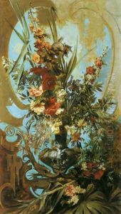 Grosses Blumenstück (Large Flower Piece) by Hans Makart