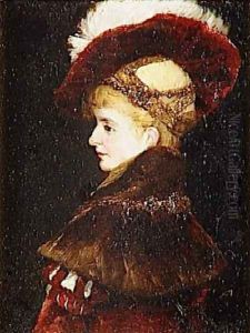 Portrait De Femme En Costume D Apparat by Hans Makart