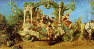 Der Jubiläumszug: Der Gartenbau (The Anniversary Parade: Horticulture) by Hans Makart