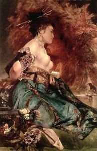 Japanese girl by Hans Makart