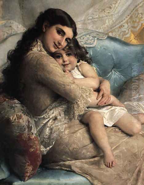 Portrait Of A Mother And Daughter - view 1