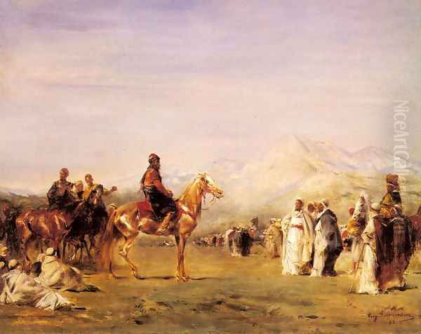 Arab Encampment in the Atlas Mountains - view 1