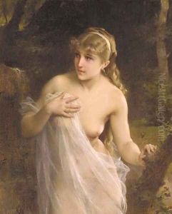 Femme nu dans la Foret