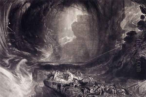 The Evening of the Deluge 1828 by John Martin