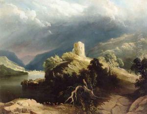 View of Dolbadern Castle, North Wales by John Martin