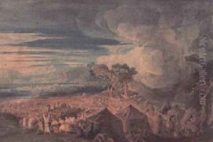 Moses dividing the waters of the Red Sea