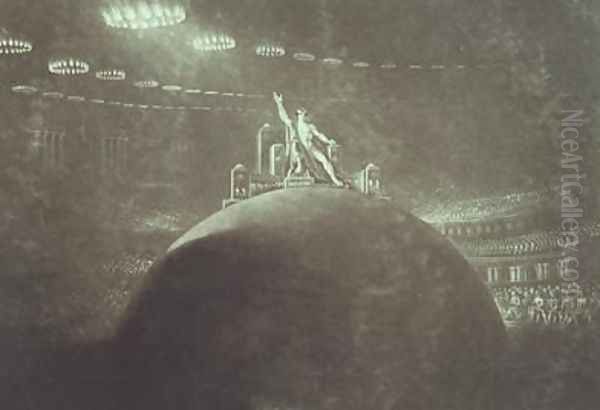 Satan presiding at the Infernal Council 1824 - view 1