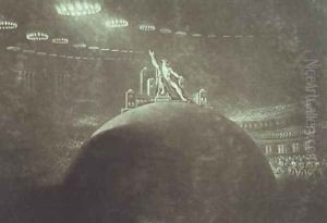 Satan presiding at the Infernal Council 1824