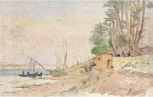 Felouques Sur Le Nil. by Ch. Theodore, Bey Frere