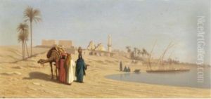 The Banks Of The Nile by Ch. Theodore, Bey Frere