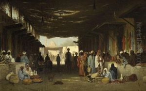 A North African Market by Ch. Theodore, Bey Frere