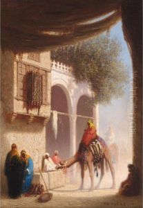 Une Fontaine Au Caire, Egypte by Ch. Theodore, Bey Frere
