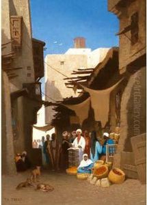 Rue Copte Au Caire . by Ch. Theodore, Bey Frere