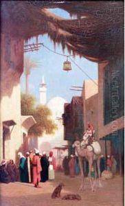 < Une Rue A Damas (syrie) >. < Une Rue A Damas (syrie) >.