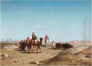 Crossing The Desert by Ch. Theodore, Bey Frere