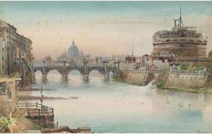 Castel San Angelo, Rome by John Martin