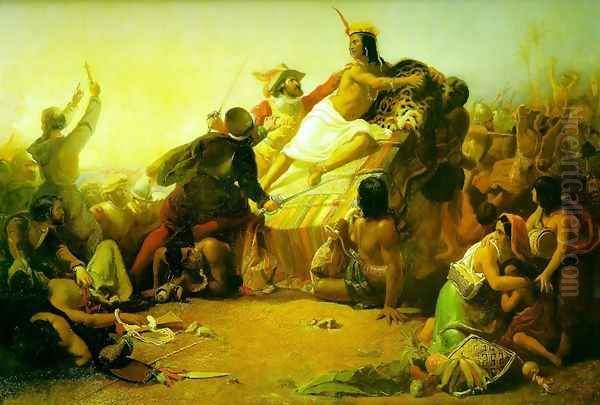Pizarro Seizing the Inca of Peru - view 1