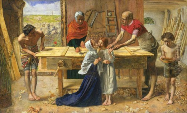 Christ in the House of His Parents (or The Carpenter's Shop) by Sir John Everett Millais