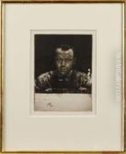 Sjalvportratt Vii by Axel Fridell