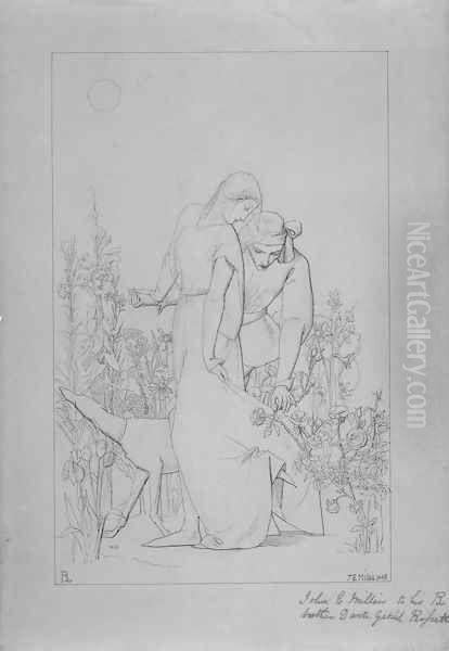 "My Beautiful Lady" (or Lovers by a Rosebush) - view 1